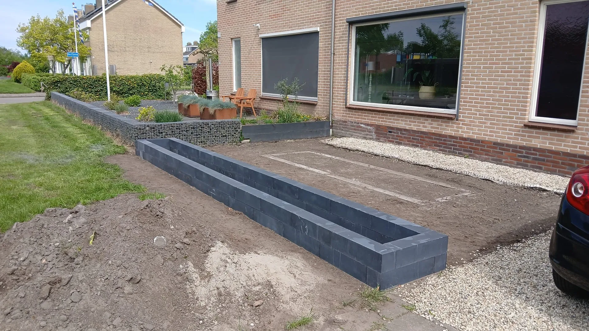 Aanleg van een terras