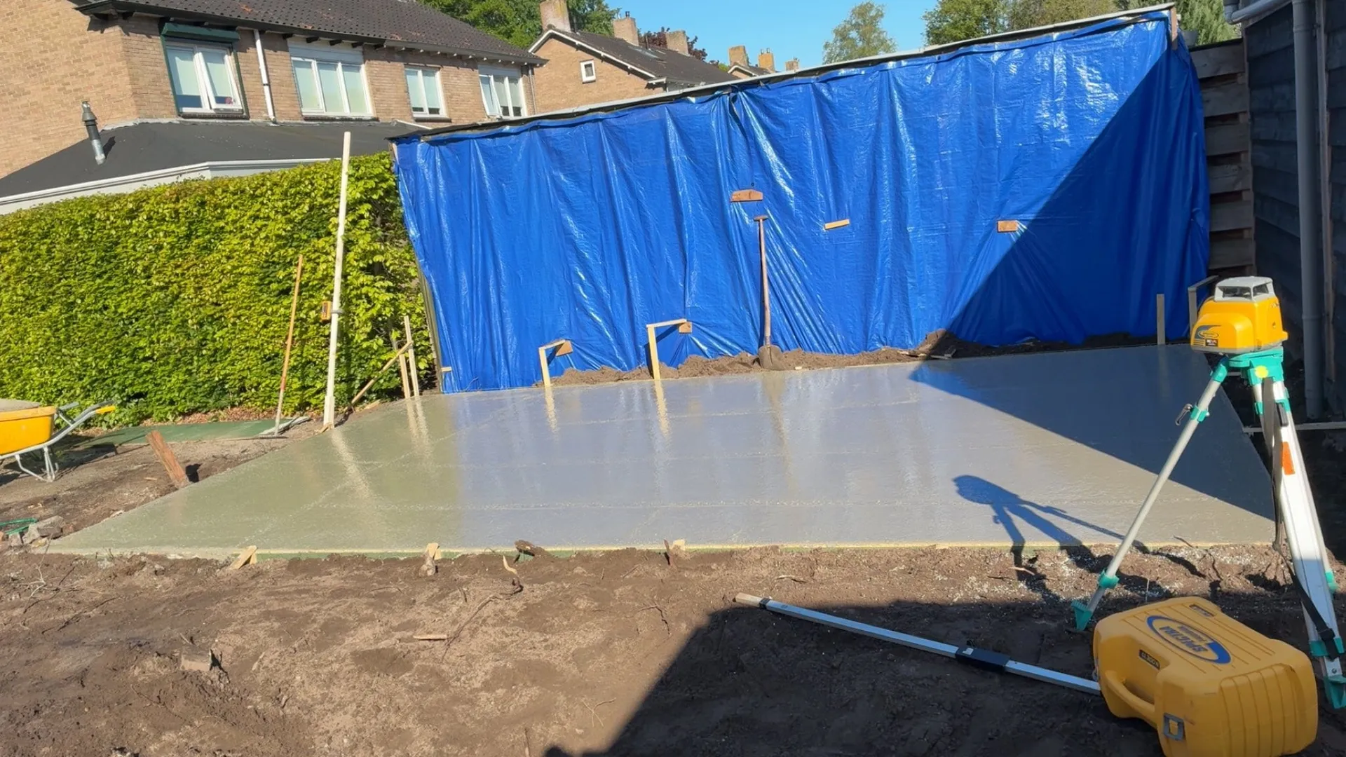 Voorbereiding voor een betonvloer — foto 3